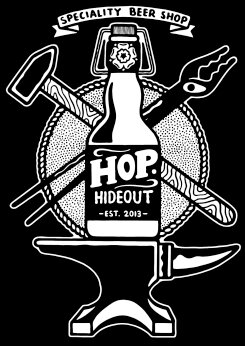 Hop Hideout logo. [Permission granted by Jules Gray to share image]